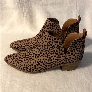 Nine West Leopard Ankle Boots